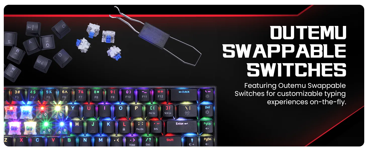 Cosmic Byte CB-GK-40 Artemis 68 Keys RGB Mechanical Keyboard overview 5