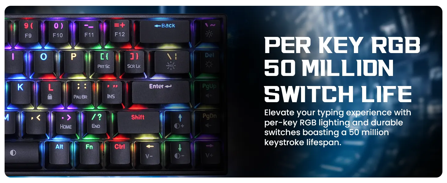Cosmic Byte CB-GK-40 Artemis 68 Keys RGB Mechanical Keyboard overview 6