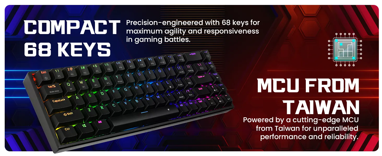Cosmic Byte CB-GK-40 Artemis 68 Keys RGB Mechanical Keyboard overview 7