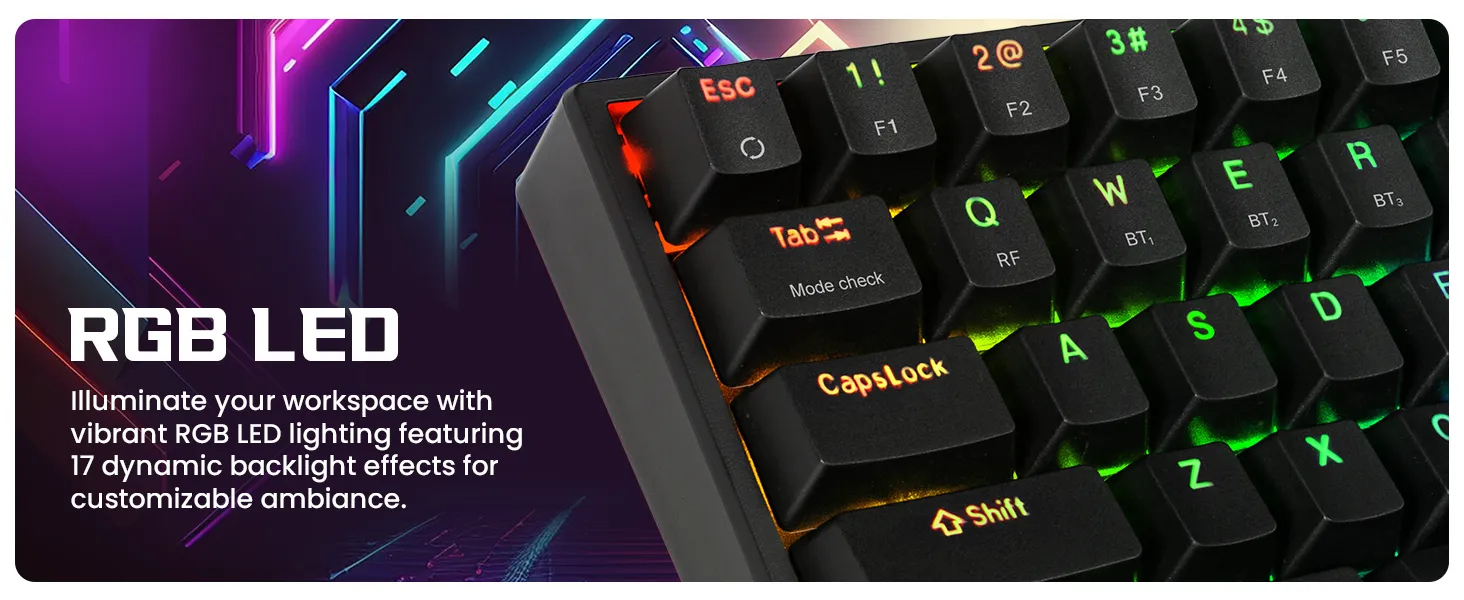 Cosmic Byte CB-GK-40 Artemis 68 Keys RGB Mechanical Keyboard overview 8