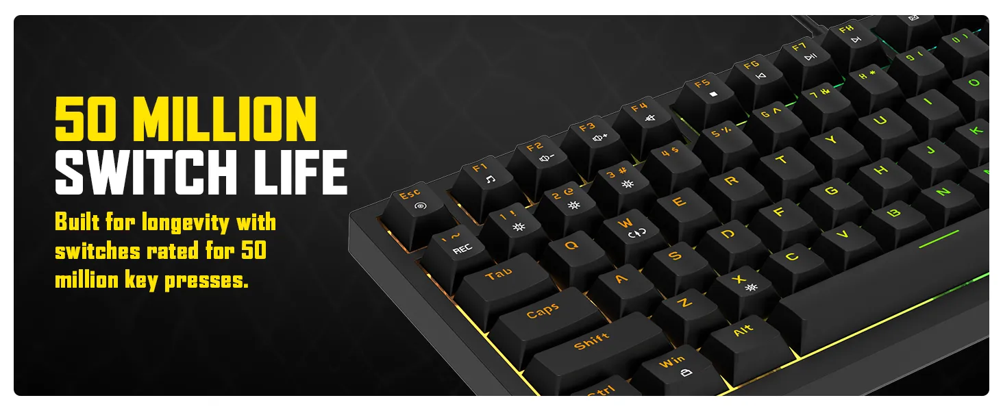 Cosmic Byte CB-GK-43 Phantom TKL Gasket Mechanical RGB Wired Keyboard (Black) overview 9