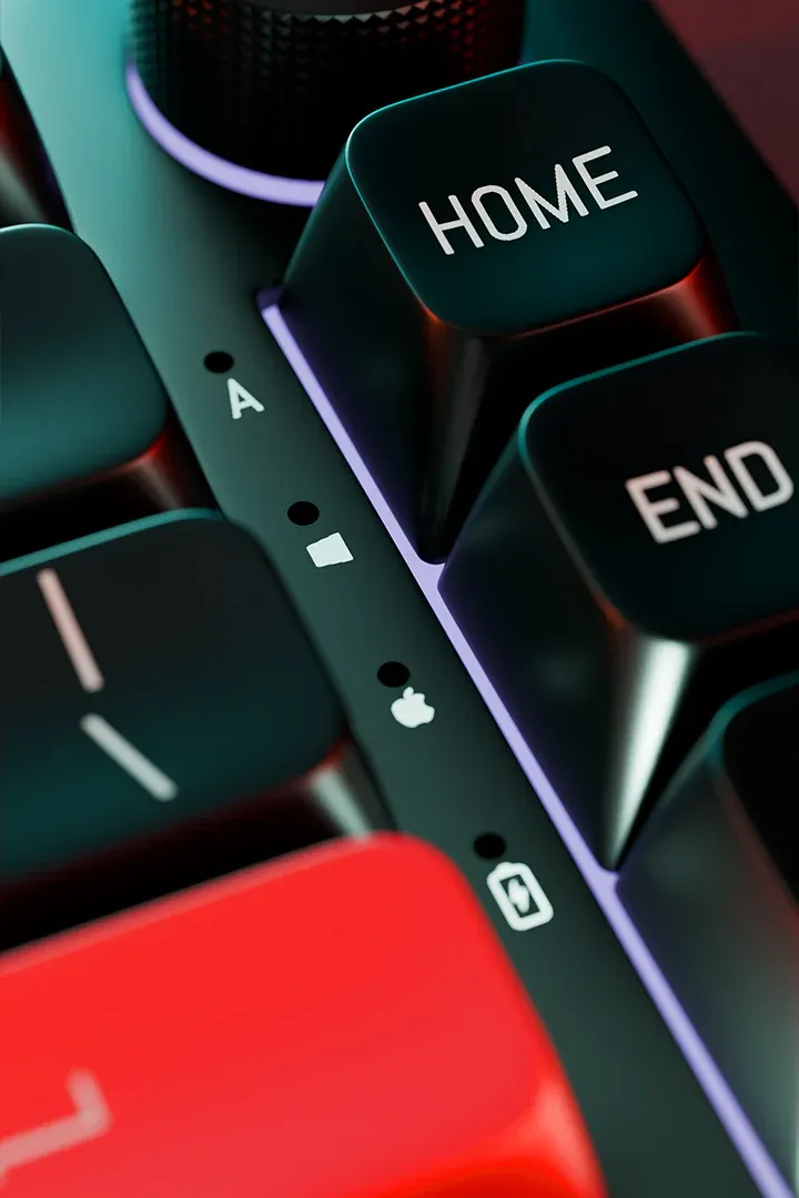 Dawg HighKEY 718 Wireless RGB Keyboard With Blue Tactile Switches overview 3