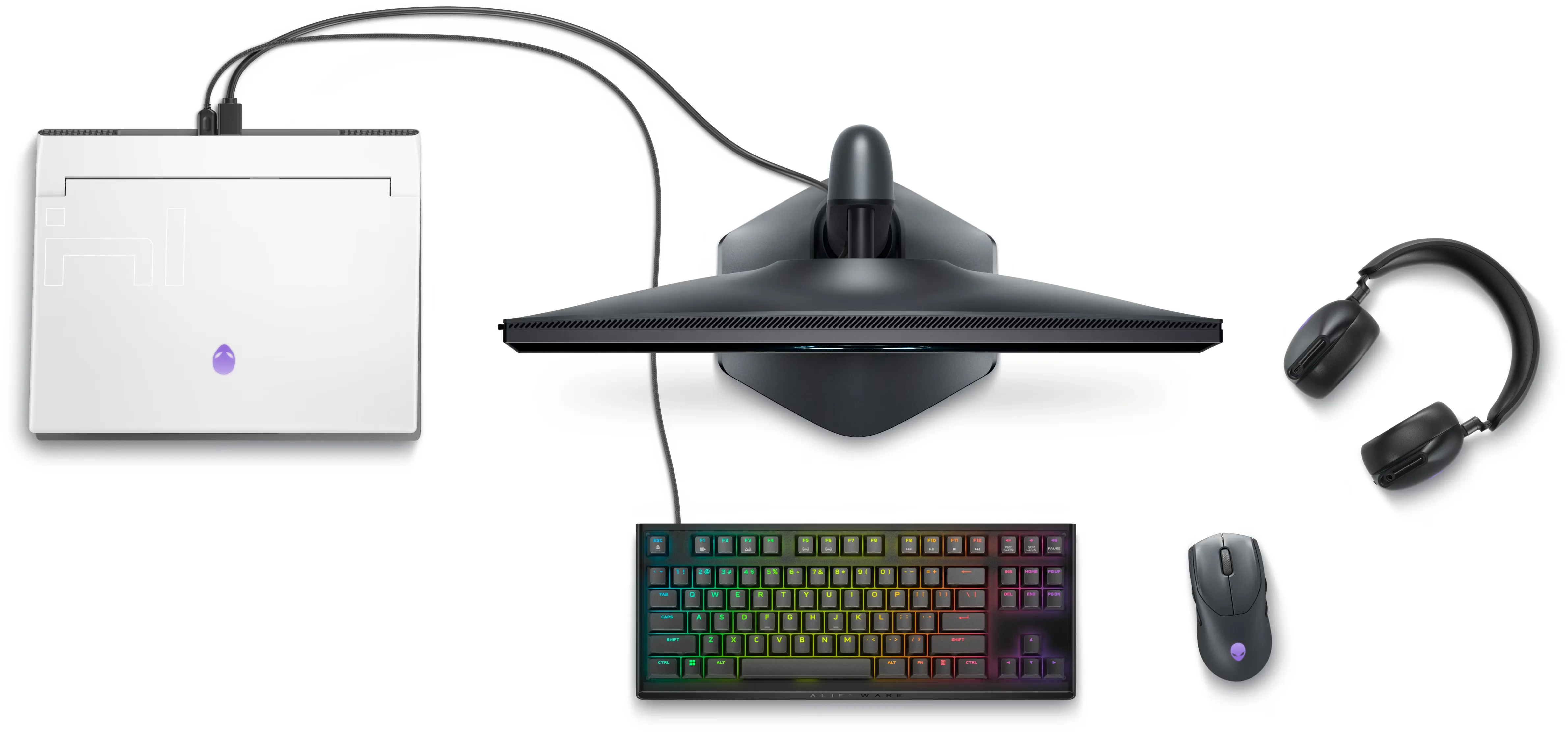 Dell Alienware AW420K Ten-Keyless Backlit Mechanical Gaming Keyboard (Dark Side of the Moon) overview 1