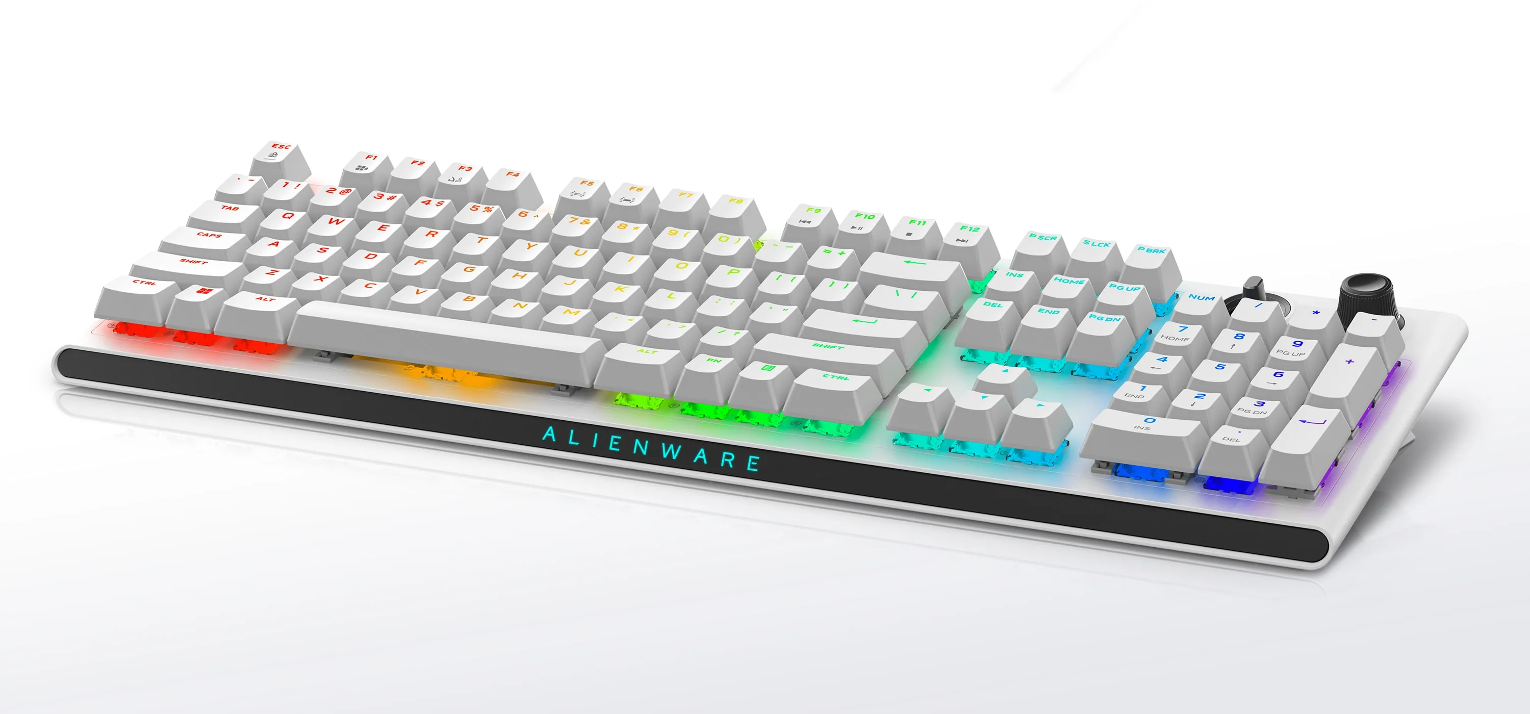 Dell Alienware AW920K Tri-Mode Wireless Backlit Mechanical Gaming Keyboard (Lunar Light) overview 7