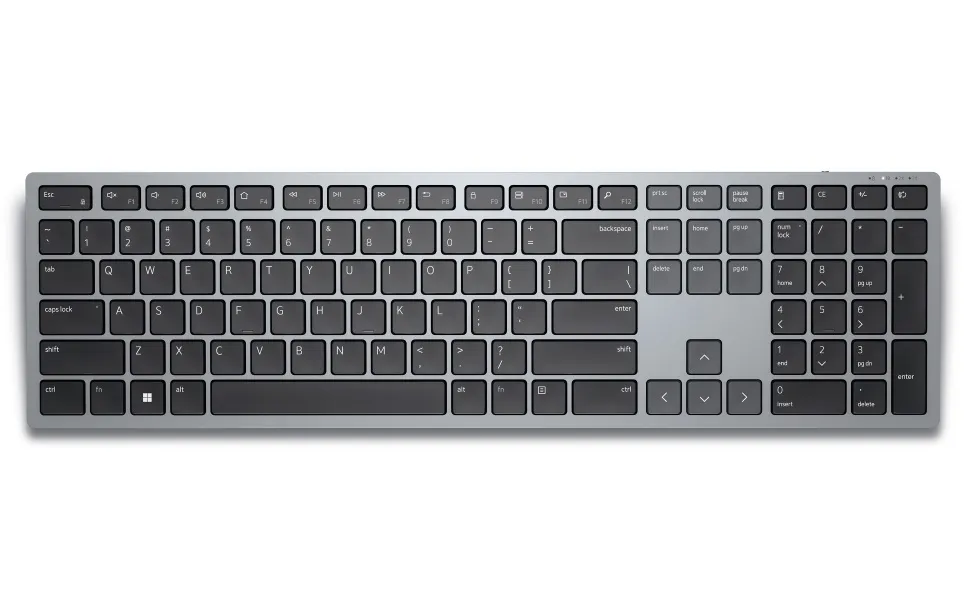 Dell KB700 Multi Device Wireless Keyboard (Gray) overview 2