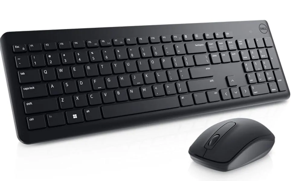 Dell KM3322W Wireless Keyboard & Mouse Combo with Anti-fade & Spill-resistant Keys (Black) overview 2