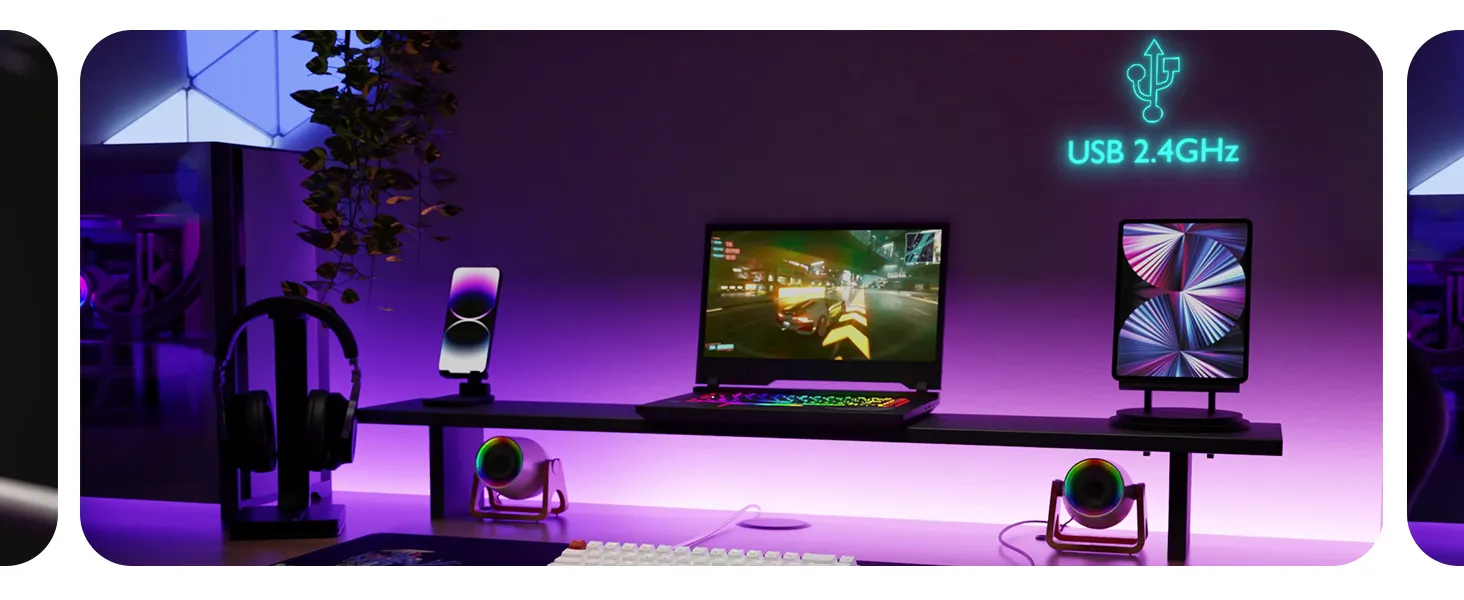 EvoFox Katana S Mini Wireless Mechanical Keyboard Red Switch - (White) overview 1