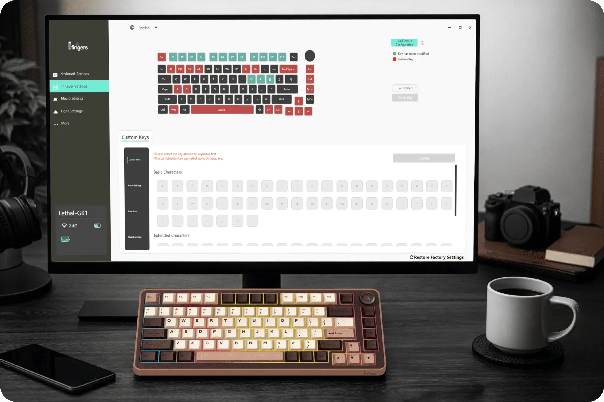 Fingers QuikFINGERS Lethal-GK1 Mechanical Gaming Keyboard overview 9