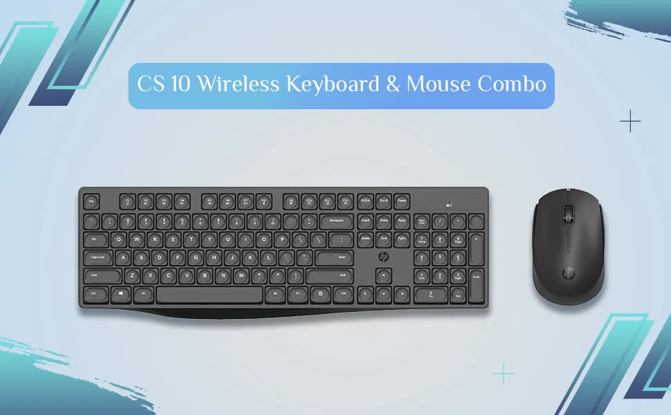 HP CS10 Wireless Keyboard Mouse Combo overview 1