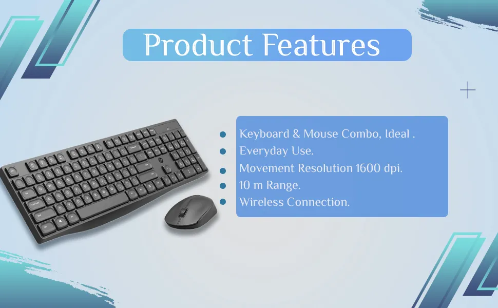 HP CS10 Wireless Keyboard Mouse Combo overview 2