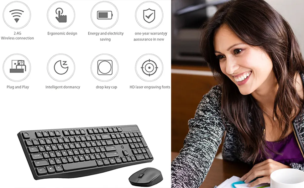 HP CS10 Wireless Keyboard Mouse Combo overview 3