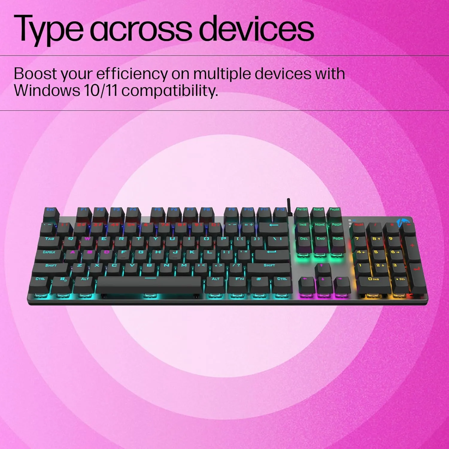 HP Gk400F Mechanical USB Gaming Keyboard overview 6