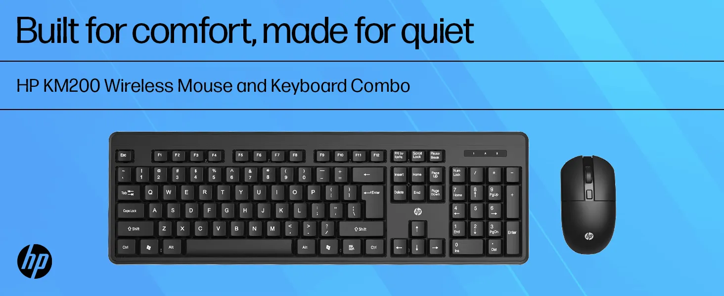HP KM200 Wireless Mouse and Keyboard Combo overview 1