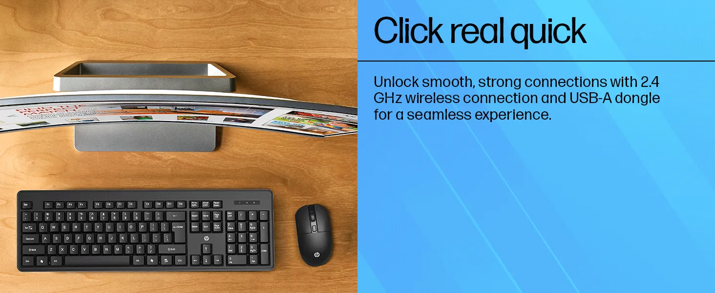 HP KM200 Wireless Mouse and Keyboard Combo overview 3