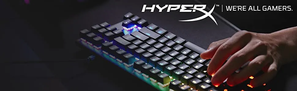 HyperX Alloy Origins Core Mechanical Gaming Keyboard Red Linear Switches overview 1