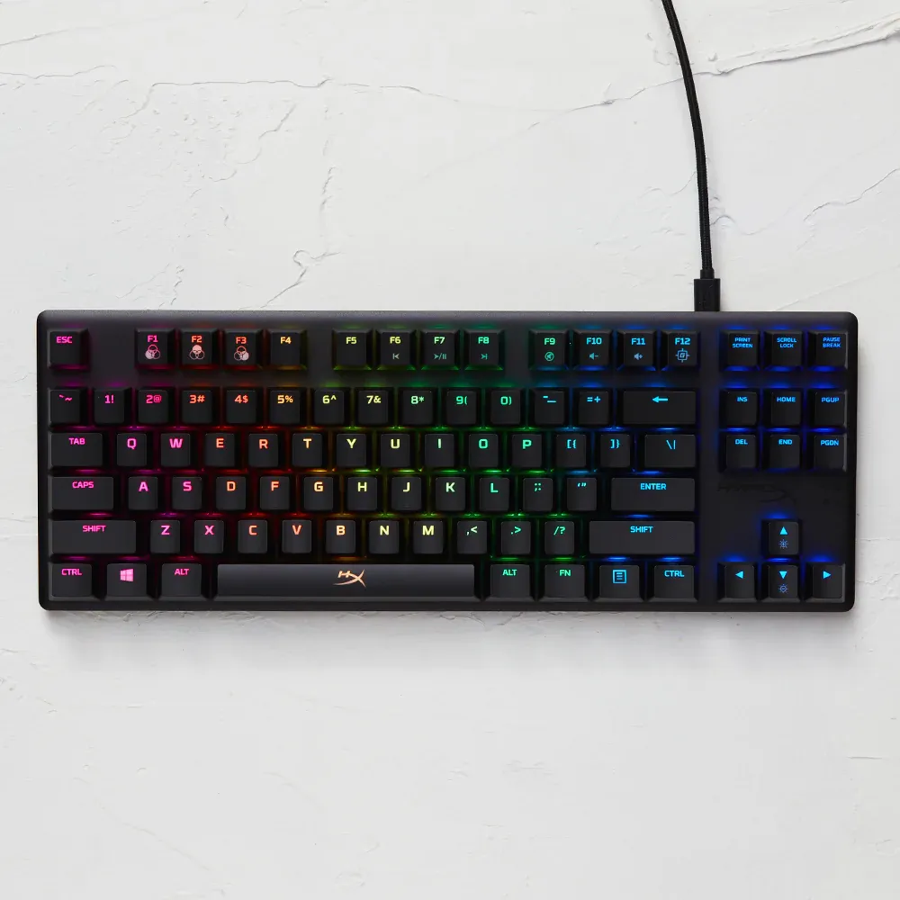 HyperX Alloy Origins Core Mechanical Gaming Keyboard with HX Blue Switches Clicky overview 3