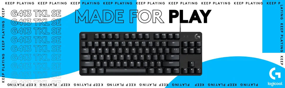 Logitech G413 SE TKL Mechanical Gaming Keyboard overview 1