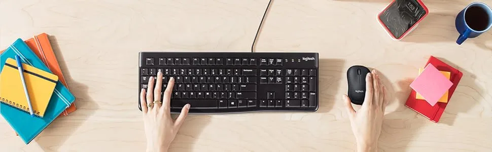 Logitech K120 Plug and Play USB Keyboard (Black) overview 10