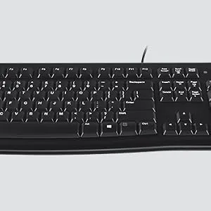 Logitech K120 Plug and Play USB Keyboard (Black) overview 8