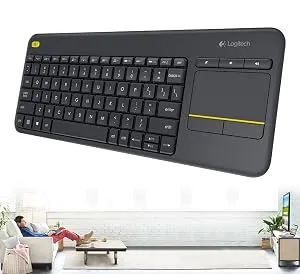 Logitech K400 Plus Wireless Touch Keyboard (Black) overview 1