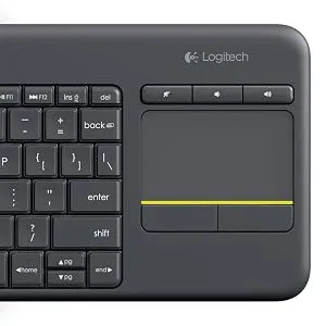 Logitech K400 Plus Wireless Touch Keyboard (Black) overview 4