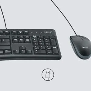 Logitech MK120 Wired USB Keyboard and Mouse Combo (Black) overview 6