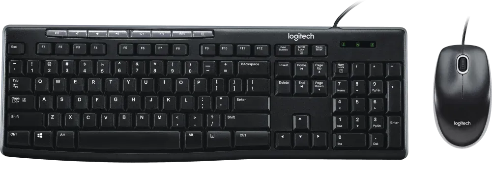 Logitech MK200 Full-Size Wired Keyboard and Mouse Combo overview 1
