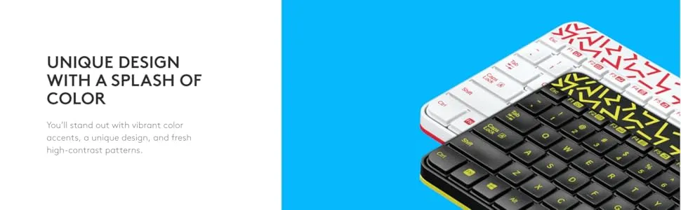 Logitech MK240 Nano Wireless USB Keyboard and Mouse Combo (White/Vivid Red) overview 2