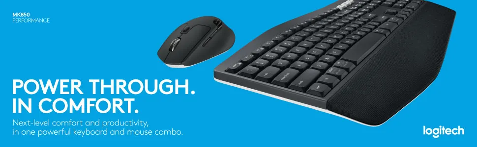 Logitech MK850 Performance Multi-Device Wireless Keyboard and Mouse Combo overview 1