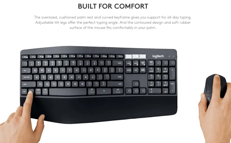 Logitech MK850 Performance Multi-Device Wireless Keyboard and Mouse Combo overview 3