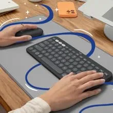 Logitech Pebble 2 Wireless Keyboard and Mouse Combo For Mac (White) overview 6