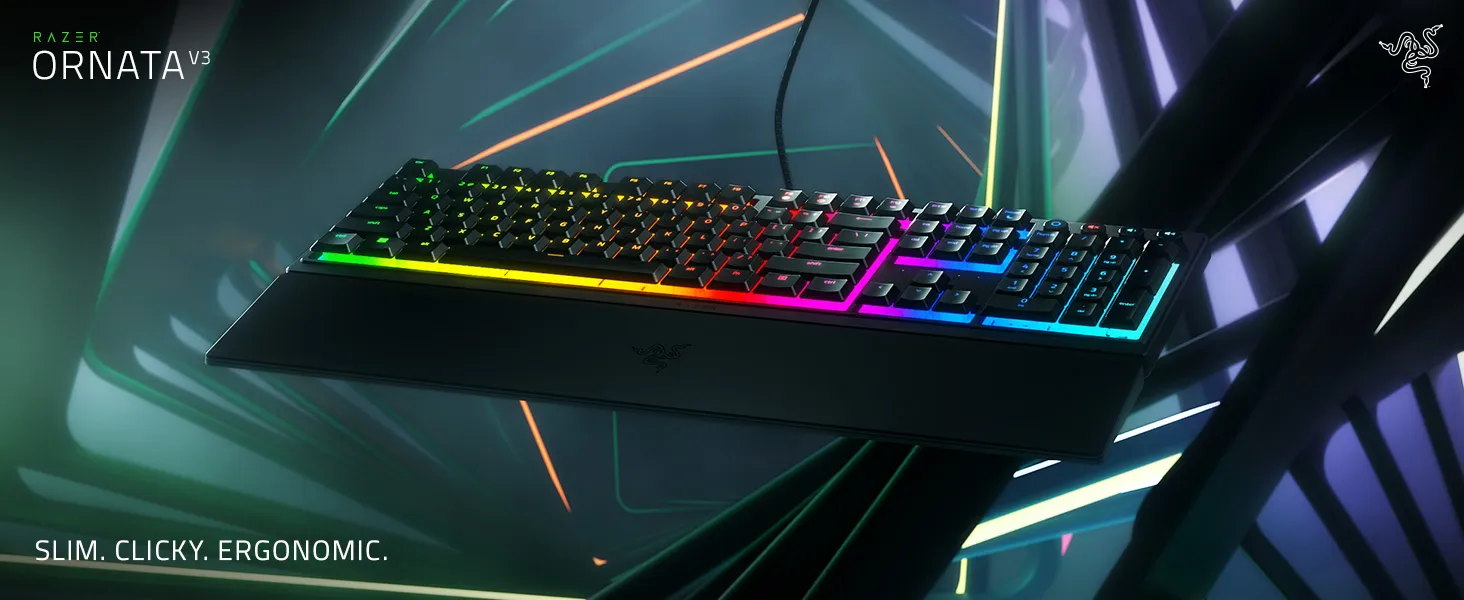 RAZER ORNATA V3 Chroma RGB Mecha-Membrane Gaming Keyboard overview 1