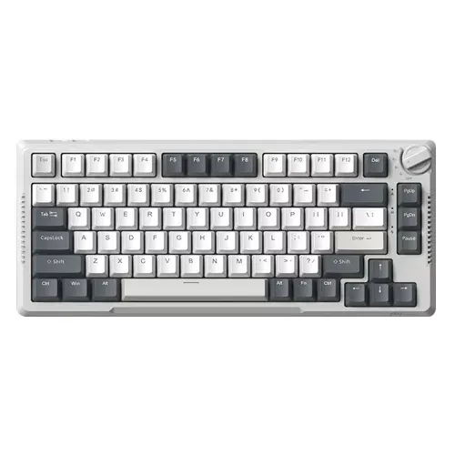 RK ROYAL KLUDGE H81 Hot Swappable Mechanical Keyboard White Night Brown Switch