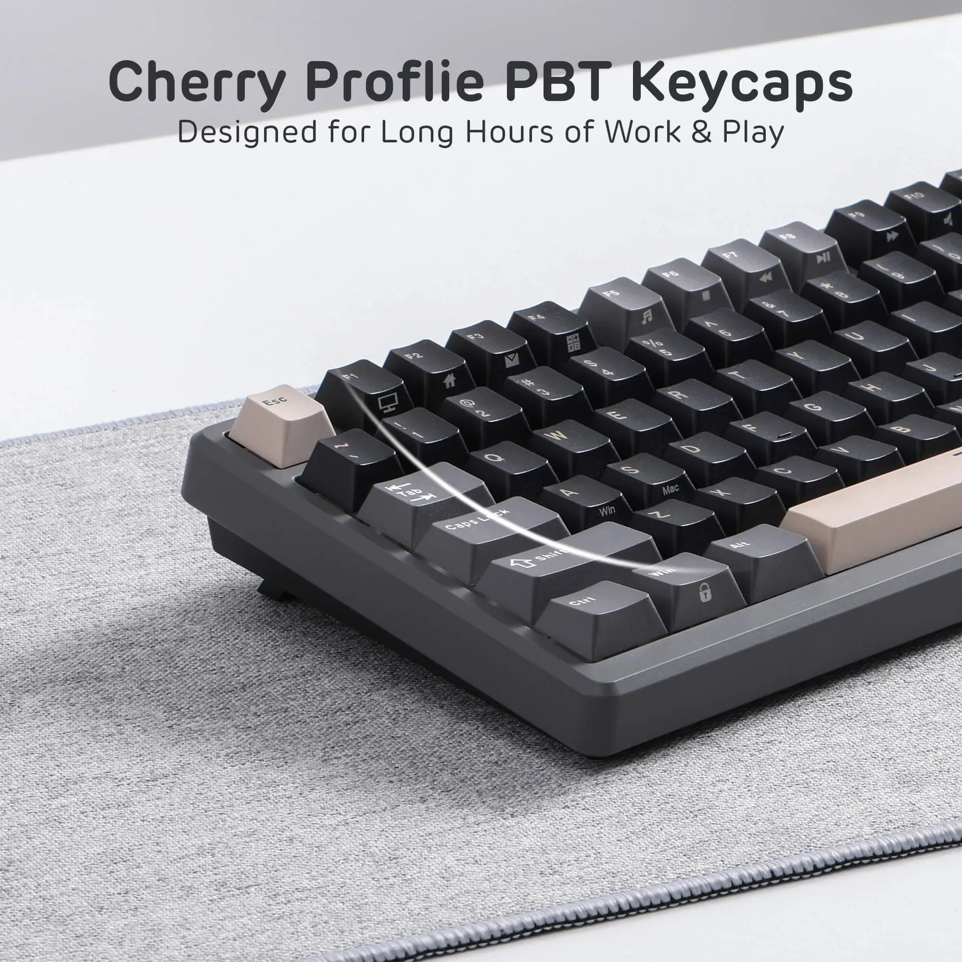 RK ROYAL KLUDGE M75 Phantom Mechanical Keyboard Blue Switch overview 3