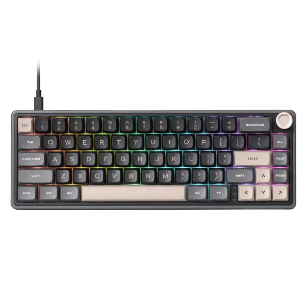 RK ROYAL KLUDGE R65 Phantom Wired Gaming Keyboard Brown Switch