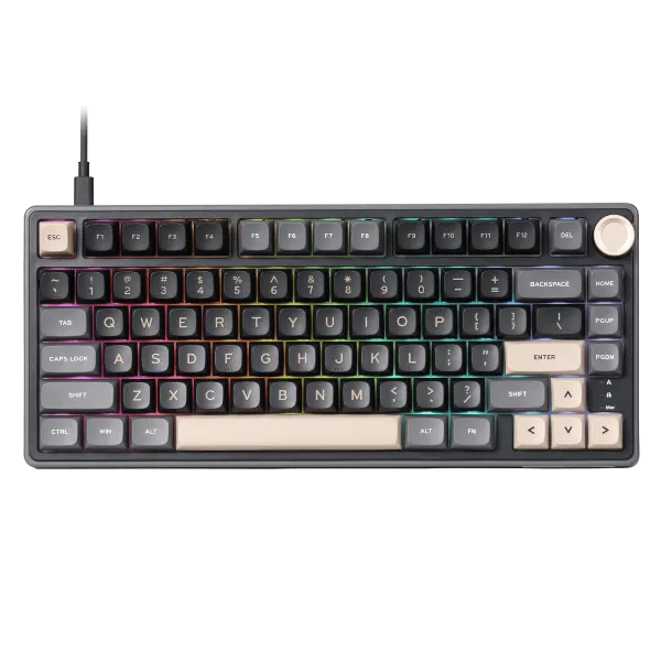 RK ROYAL KLUDGE R75 Phantom Mechanical Keyboard Blue Switch
