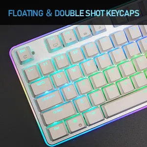 RK ROYAL KLUDGE RK918 Wired Mechanical Keyboard Brown Switch - White overview 7