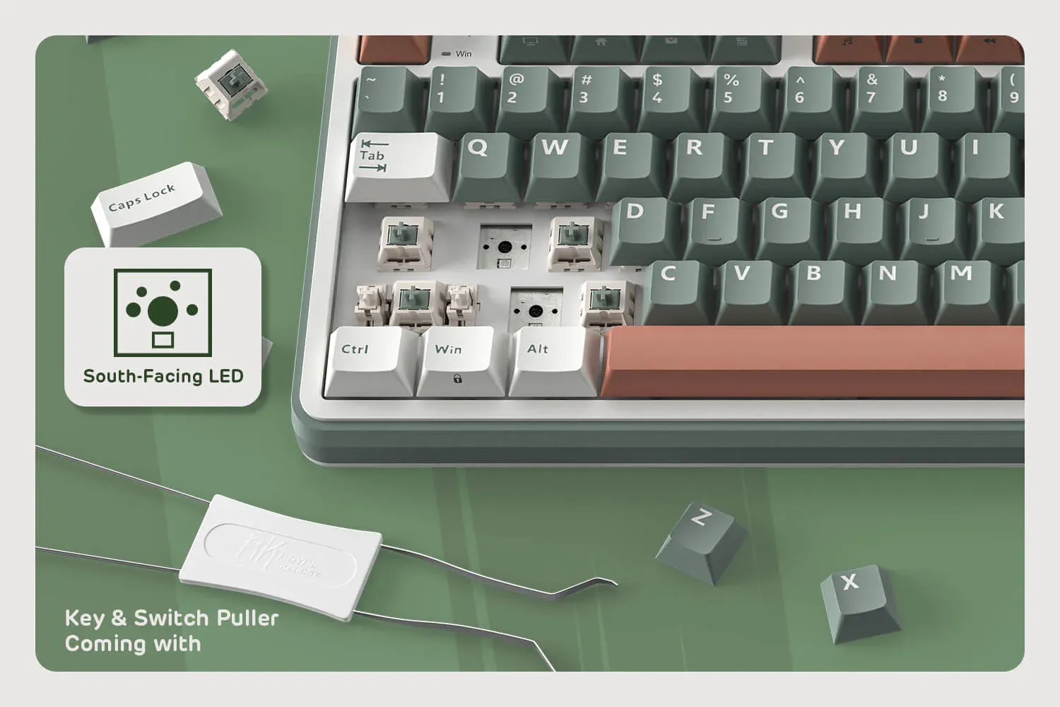 RK ROYAL KLUDGE S98 Mechanical Keyboard Camping Brown Switch overview 16
