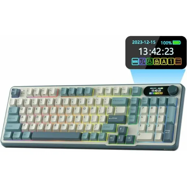 RK ROYAL KLUDGE S98 Mechanical Keyboard Light Cloud Blue Switch