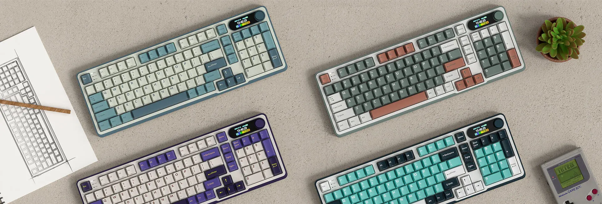 RK ROYAL KLUDGE S98 Mechanical Keyboard Light Cloud Chartreuse Switch overview 1