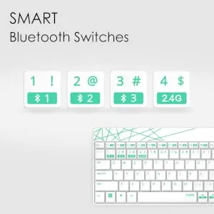 Rapoo 8000M Multi-Mode Keyboard &amp; Mouse (White) overview 3