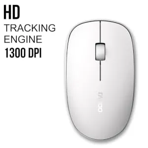 Rapoo 8000M Multi-Mode Keyboard &amp; Mouse (White) overview 7