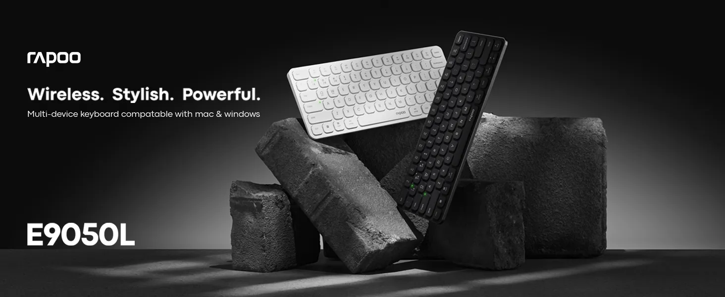 Rapoo E9050L Bluetooth Wireless Multi-Device Keyboard (4 Devices) overview 1