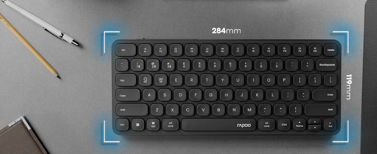 Rapoo E9050L Bluetooth Wireless Multi-Device Keyboard (4 Devices) overview 6
