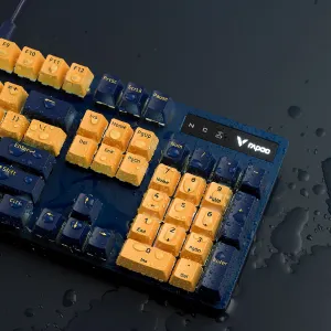 Rapoo V500 Pro Mechanical Keyboard (Yellow) overview 4