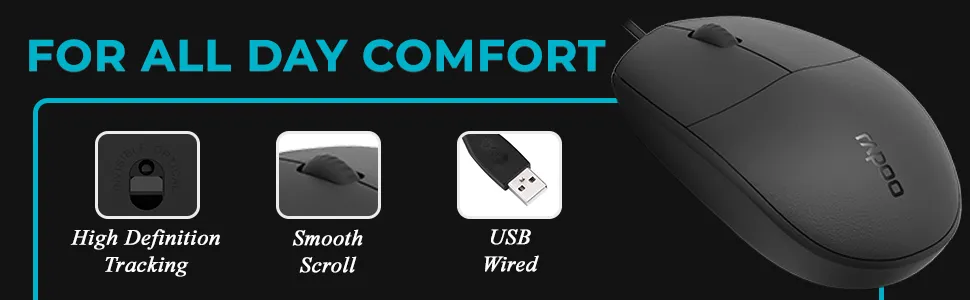 Rapoo X125S Wired Keyboard and Mouse Combo overview 6
