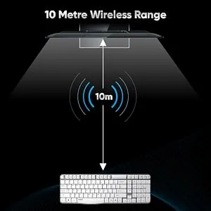 Rapoo X1800S Wireless Optical Keyboard &amp; Mouse Combo - Black overview 3