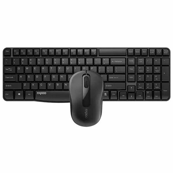 Rapoo X1800S Wireless Optical Keyboard & Mouse Combo - Black