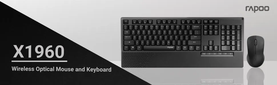Rapoo X1960 Wireless Optical Mouse & Keyboard overview 1