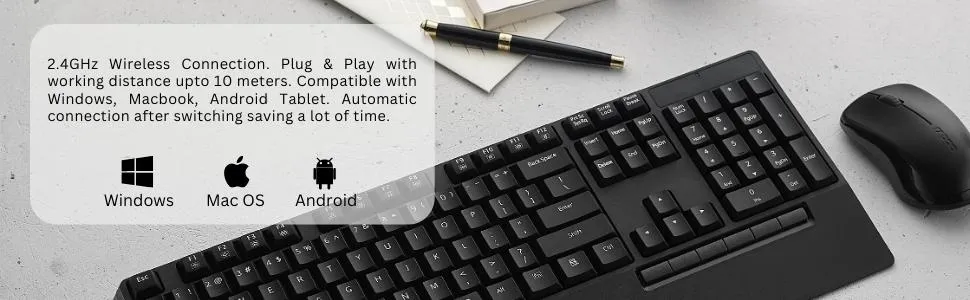 Rapoo X1960 Wireless Optical Mouse & Keyboard overview 2